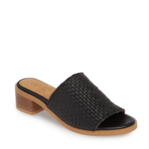 ✨SEYCHELLES✨ NIB Hard to Find Woven Slide Sandal in Black US 7.5M & 8M - Picture 1 of 6